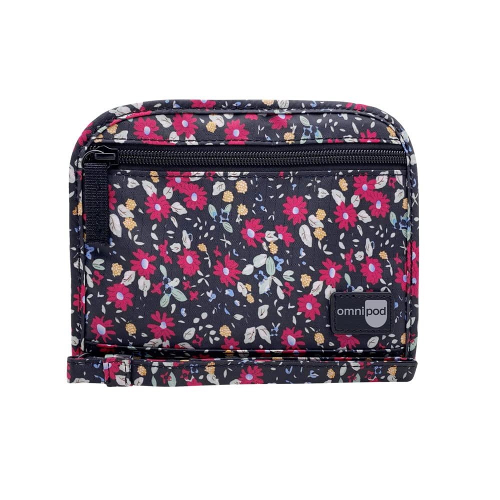 Omnipod Supply Case. Diabetes Supply Bag Made Exclusively for The Omnipod 5, Omnipod Dash or Omnipod PDM. Fits Extra Pod, Test Strips, Insulin, Lancet, and More Diabetic Supplies. (Flora)