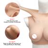 Minaky Ultra-Thin & Lightweight Silicone Breast Forms - Realistic Fake Boob Stretchable Comfortable - Small Size for Crossdressers Drag Queen Mastectomy Cosplay view 3