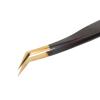 False Lashes Extension Tweezers, Precise Professional Stainless Steel Individual Lashes Tweezers Ergonomic for Home (Volume Tweezers) view 4