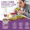 SRSLY Low Carb Sliced Seeded Keto Bread  1.1g Carbs & 57 Kcals Per Slice  Freshly Baked Light Texture  Sugarwise Certified High Protein High Fibre Lower Calorie Bread  Pack of 3 view 3