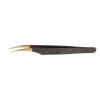 False Lashes Extension Tweezers, Stainless Steel Ergonomic Professional Portable Individual Lashes Tweezers for Home for Beautician (Slight Curved Tweezers) view 3
