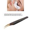 False Lashes Extension Tweezers, Stainless Steel Ergonomic Professional Portable Individual Lashes Tweezers for Home for Beautician (Slight Curved Tweezers) view 4