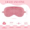 12 Pcs Plush Eye Mask Soft Sleeping Blindfold Sleeping Mask Night Masks for Sleeping Furry Eye Covers for Sleeping Sleep Masks for Girls Women Adults Eye Protection Sleepover Party Favors view 2