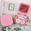 Contact Lens Box, Contact Lens Holder Leakage Proof Dustproof for Travel (Pink) view 4