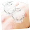 5 Pcs Cupping Face Body Suction Cups Suction s for Body Aoint Fire pign Jar Household Tools Vacuum Full Suits Suite Massage Chinese Glass White view 3