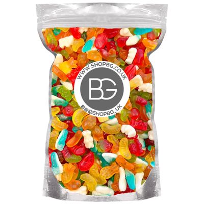 BG Quality Pick & Mix Sweets - Choose Your Own Favourites Single Sweet Pouch 800g (Jelly Mix)