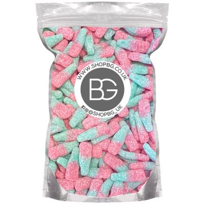 BG Quality Pick & Mix Sweets - Choose Your Own Favourites Single Sweet Pouch 800g (Fizzy Tutti Frutti Bottles)