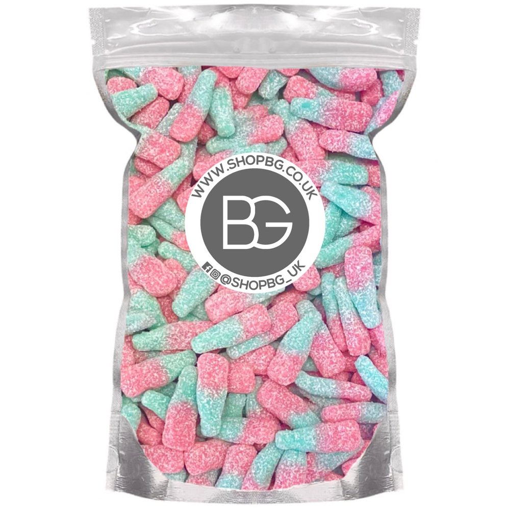 BG Quality Pick & Mix Sweets - Choose Your Own Favourites Single Sweet Pouch 800g (Fizzy Tutti Frutti Bottles)