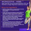 MigraSoothe + Herbs Migraine Triple Pack - Migraine Relief Nice NHS Riboflavin, Feverfew, Ginger, Magnesium & CoQ10 Stack UK Made (240) view 2