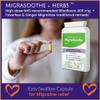 MigraSoothe + Herbs Migraine Triple Pack - Migraine Relief Nice NHS Riboflavin, Feverfew, Ginger, Magnesium & CoQ10 Stack UK Made (240) view 3