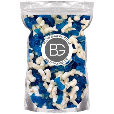 BG Quality Pick & Mix Sweets - Choose Your Own Favourites Single Sweet Pouch 800g (Baby Dolphins)