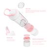 21oz Protein Shaker Bottle with Powder Storage Container-Shaker Cups for Protein Shakes-pre workout bottle-Mixer Cup-Gym Sport Water Bottle -Made with Tritan BPA Free,with Wire Whisk Balls,Pink view 2