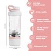 21oz Protein Shaker Bottle with Powder Storage Container-Shaker Cups for Protein Shakes-pre workout bottle-Mixer Cup-Gym Sport Water Bottle -Made with Tritan BPA Free,with Wire Whisk Balls,Pink view 3
