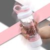 21oz Protein Shaker Bottle with Powder Storage Container-Shaker Cups for Protein Shakes-pre workout bottle-Mixer Cup-Gym Sport Water Bottle -Made with Tritan BPA Free,with Wire Whisk Balls,Pink view 4