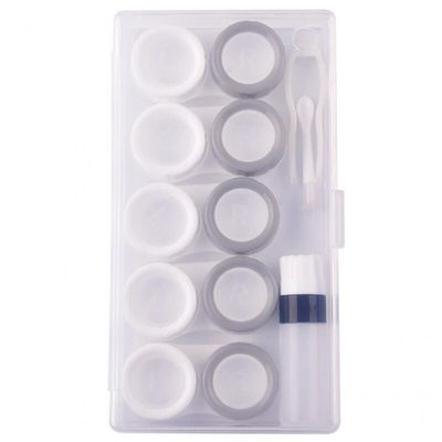 Haowul 5 Pairs Contact Lens Case Eye Contact Lens Box Women Travel Contact Lenses Case Soak Container Lenses Box for Beauty Pupil