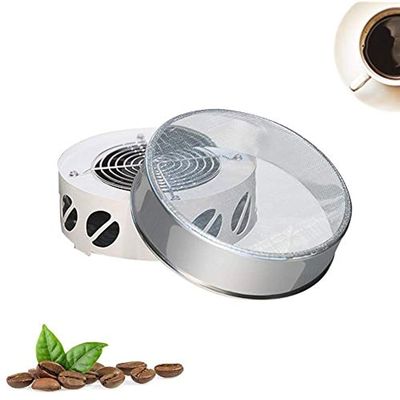 500G Home Coffee Beans Cooler Double Layer Filter Cooling Coffee Beans Roaster Matching Rapid Cooling System Plate for Homecafe Cooling Roasted Coffee Bean Rich Flavour (Color : White)