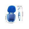 Haowul Denture Bath Box Organizer Dental False Teeth Storage Box with Hanging Net Container Cleaning Teeth Cases Artificial Tooth Boxes view 4