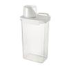 QXPDD Airtight Laundry Detergent Dispenser with Measuring Cup, Clear Laundry Powder Detergent Storage Box, Washing Powder Container Storage Bucket Detergent Box,2300ML view 3