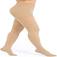 Evolyline Medical Compression Tights for Women & Men 20-30 mmHg, Closed Toe Compression Pantyhose Opaque, Graduated Support Tights Compression Stockings for Varicose Veins Edema Flight Nursing
