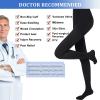 Evolyline Medical Compression Tights for Women & Men 20-30 mmHg, Closed Toe Compression Pantyhose Opaque, Graduated Support Tights Compression Stockings for Varicose Veins Edema Flight Nursing view 3