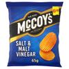 McCoy's Salt & Malt Vinegar Ridge Cut Crisps 65g - Box of 20 (Price Marked) view 1