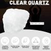1.1lb Bulk Raw Clear Quartz Stone Rough Crystal-Natural Raw Stones Crystal for Tumbling, Cabbing, Fountain Rocks, Decoration,Polishing, Wire Wrapping, Wicca & Reiki Crystal Healing view 2