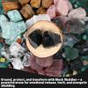 1.1lb Bulk Raw Obsidian Stone Rough Crystal-Natural Raw Stones Crystal for Tumbling, Cabbing, Fountain Rocks, Decoration,Polishing, Wire Wrapping, Wicca & Reiki Crystal Healing view 3