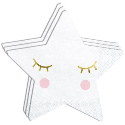20 Star Shaped Napkins