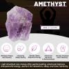 1.1lb Bulk Raw Amethyst Stone Rough Crystal-Natural Raw Stones Crystal for Tumbling, Cabbing, Fountain Rocks, Decoration,Polishing, Wire Wrapping, Wicca & Reiki Crystal Healing view 2