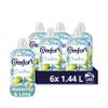 Comfort Creations Waterlily & Lime Fabric Conditioner with Stay Fresh technology for 100 days of freshness + fragrance* 6x 1.44 L (288 washes) view 1