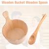 Sauna Bucket and Ladle Set - Sauna Barrel for Home, Spa and Sauna Accessories for Homes, Bathrooms, Family, Parents, Friends, view 3