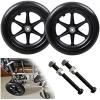 12/300mm Solid Wheelchair Replacement Wheels, Non-Pneumatic Replacement Wheel for Manual Wheelchair, 12 1/2 X 2 1/4 Non-Slip Rubber Wheelchair Wheels,black,30cm(12inch) view 1