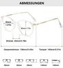 Lanomi Vintage Progressive Multifocal Reading Glasses Women Men Round Blue Light Blocking Eyeglasses Magnifying UV400 Outdoor Computer Reader Clear(Multifocal) 3.0 view 2