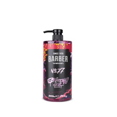 Barber Marmara Transparent Shaving Gel No.77 for Men 1000 ml  Clear Non-Foaming Shave Gel, Precision Beard Contour Definition, Cooling & Soothing Effect, Smooth Razor Glide, Pump Dispenser Bottle