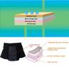 Men's Washable Incontinence Underwear Adults Patient Reusable Breathable Boxer Diapers for Adults Prostate (L, Grey) view 3