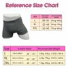 Men's Washable Incontinence Underwear Adults Patient Reusable Breathable Boxer Diapers for Adults Prostate (L, Grey) view 4