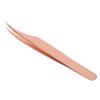 Eyelash Tweezers, Eyelash Extension Tweezers Stainless Steel Tightly Tip Precise for Beauty Salon (Slight Curved Tweezers) view 3