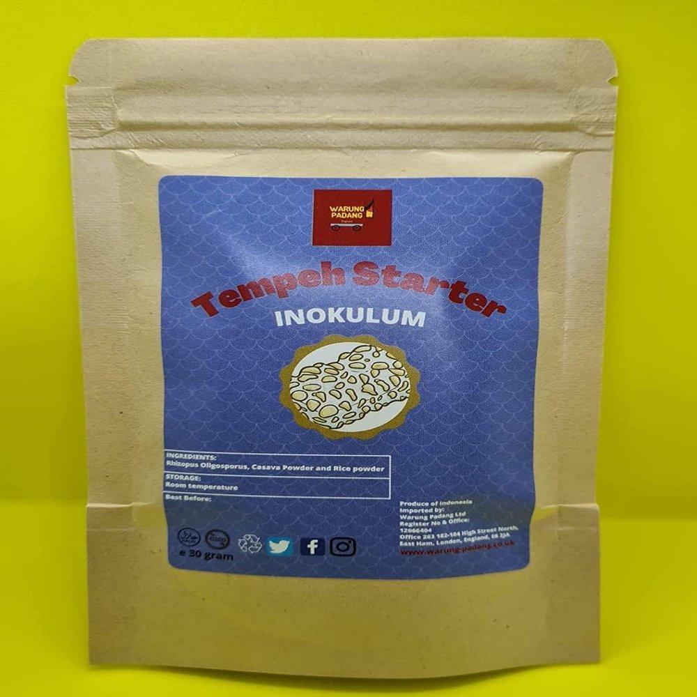 Easy TEMPEH Kits, Organic Tempeh Starter, Organic Soybean, Plastic & Manual (35 gram TEMPEH Starter ONLY)