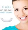 Wttfc 1 Pair False Teeth Veneers Top and Bottom Instant Veneers Fake Teeth White Dentures Smile Veneers Temporary Whitening Cosmetic Teeth for Men Women Adult Cover Imperfect Teeth,A view 1