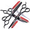 6.5/7/7.5 Zoll Schere Set Salon Professional Friseur Haar Schneiden und Ausdnnen Friseur Spezialschere 440C Edelstahl (7 inches, 3 Pieces-B) view 2