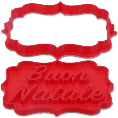 3D Merry Christmas Pastry Cutter