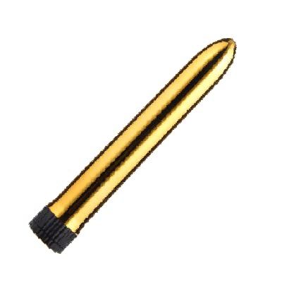10 Modes Quiet Waterproof Travel Bullet Tool Powerful Mini Stick for Women Men, Strong Shock Portable Personal Small Bullet Female Pleasure Soft Toys Massage Ball for Body Relax (Gold)