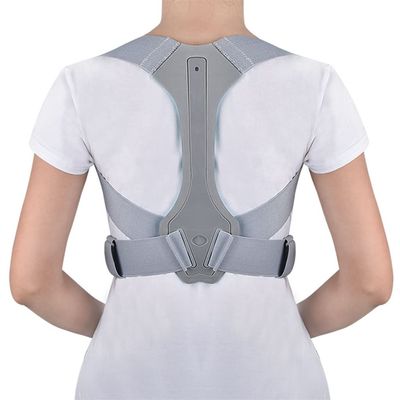 ADITAM n/a Back Posture Corrector Clavicle Spine Back Shoulder Support Belt Posture Correction Prevents Slouching Unisex (Color : Gray, Size : S code) Double the comfort