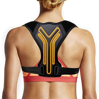 ADITAM Straighten Posture Corrector for Back Belt Prevent Slouching Straps Clavicle Support Brace for Women Men (Color : Black, Size : Large) Double the comfort