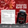 Antarctic Krill Oil Super Strength 2000mg - 150 Softgels Capsules - with Astaxanthin & Phospholipids - Omega 3 Fish Oil Alternative - Source of EPA & DHA - Made in The UK - Nu U Nutrition view 4