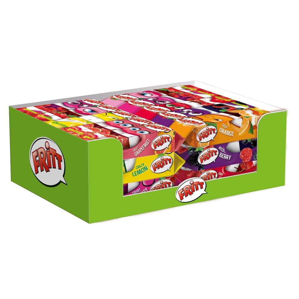 Fritt Frucht 30 x 70g, Kaubonbon-Streifen mit Vitamin C, in 7 leckeren & fruchtigen Geschmacksrichtungen