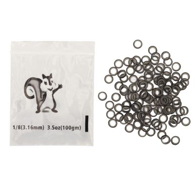 500pcs 1/8 Inch Elastic Band Professional Portable Dental Braces Tooth Gap Rubber Bands(Black)