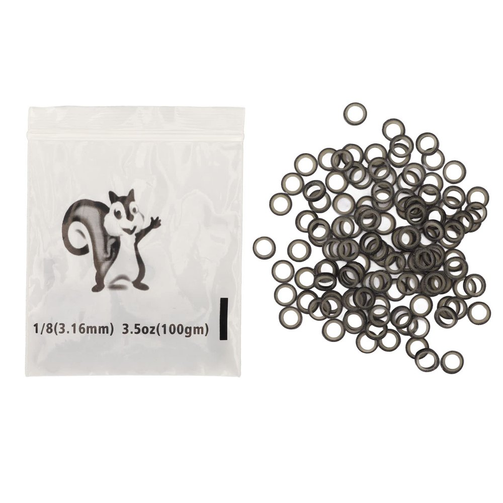 500pcs 1/8 Inch Elastic Band Professional Portable Dental Braces Tooth Gap Rubber Bands(Black)