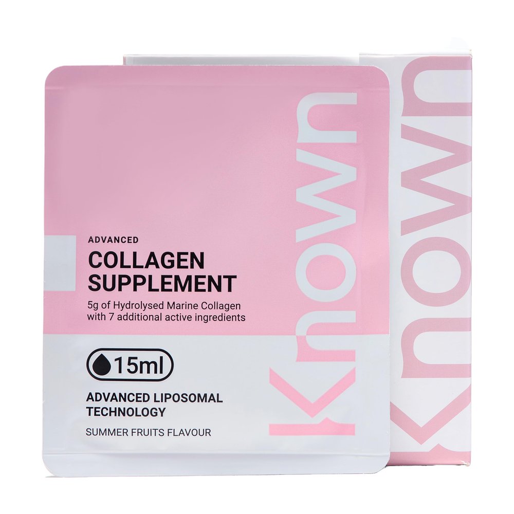 Known Advanced Hydrolysed Marine Collagen Liquid Sachets - 5000mg Collagen, Vitamin A, C - Skin Support - Natural Summer Fruits Flavour - 28 Sachets