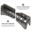 ANKROYU 10 Grid Hair Clipper Comb Holder, Guide Comb Container, Electric Clipper Limit Comb Organizer, Barber Guard Storage Box, Shaving Cutting Guides Attachment Organizer view 4